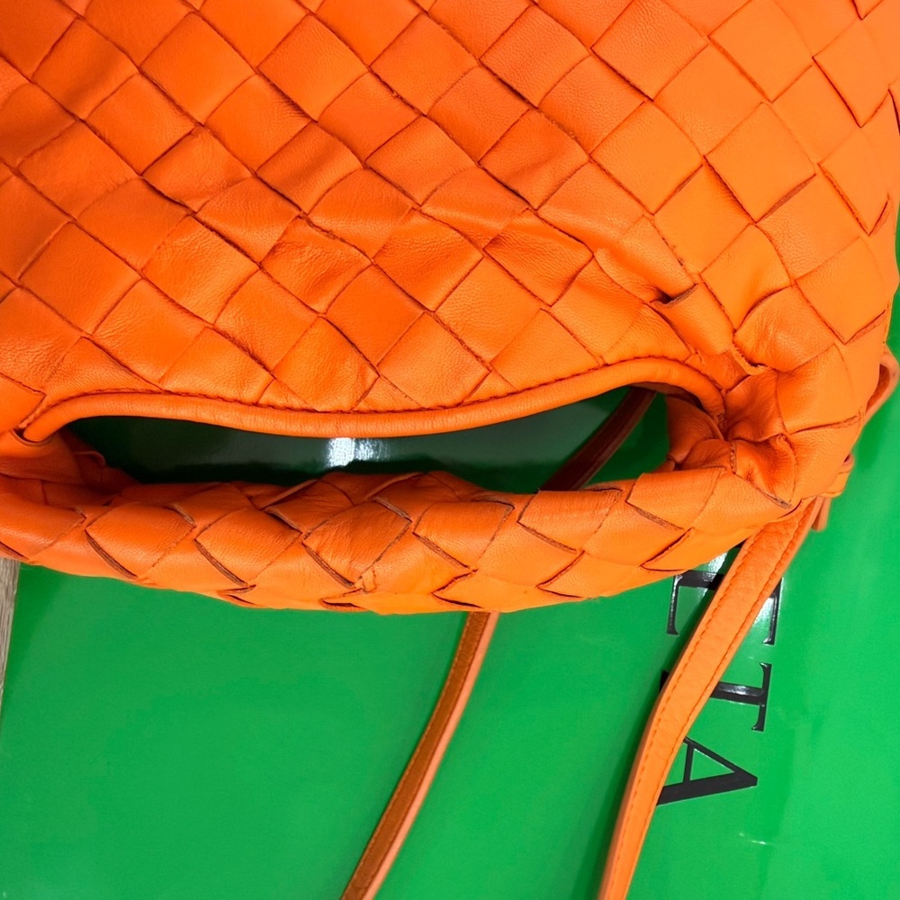 Bottega Veneta Orange mini hop  Leather Bag msrp 3400$ - Picture 11 of 11